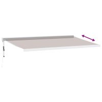 vidaXL Markis automatiskt infällbar 500x300 cm brun - Bild 5