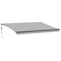 vidaXL Markis automatiskt infällbar med LEDs antracit&vit 500x350 cm - Bild 2