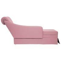 vidaXL Schäslong med bolster och höger armstöd rosa sammet - Bild 5