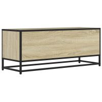 vidaXL Tv-bänk sonoma-ek 100x34,5x40 cm konstruerat trä och metall - Bild 6