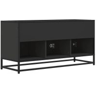 vidaXL Tv-bänk svart 100x35x50 cm konstruerat trä och metall - Bild 6