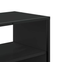 vidaXL Tv-bänk svart 60x31x39,5 cm konstruerat trä och metall - Bild 8