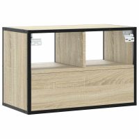 vidaXL Tv-bänk sonoma-ek 60x31x39,5 cm konstruerat trä och metall - Bild 6