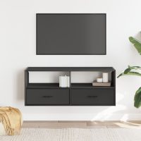 vidaXL Tv-bänk svart 100x31x39,5 cm konstruerat trä och metall - Bild 3