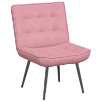 vidaXL Vilstol med fotpall rosa sammet - Bild 5