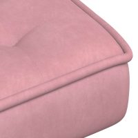 vidaXL Vilstol med fotpall rosa sammet - Bild 10