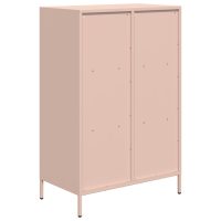 vidaXL Högskåp rosa 68x39x103,5 cm stål - Bild 7