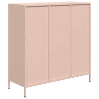 vidaXL Högskåp rosa 101,5x39x103,5 cm stål - Bild 7