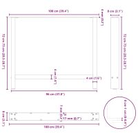 vidaXL Soffbordsben svart 2 st 100x(72-73) cm stål - Bild 10