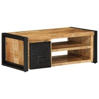 vidaXL Soffbord 90x50x36 cm massivt grovt mangoträ - Bild 3