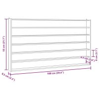 vidaXL Väggskåp med 6 hyllor 100x8,5x55 cm - Bild 9