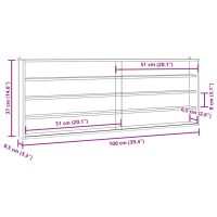 vidaXL Väggskåp med dörrar 100x8,5x37 cm - Bild 10