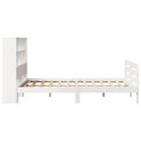 vidaXL Sängram utan madrass vit 135x190 cm massiv furu - Bild 5