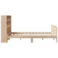 vidaXL Sängram utan madrass 140x190 cm massiv furu - Bild 5