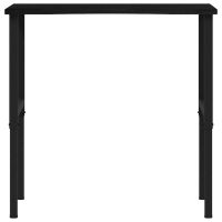 vidaXL Arbetsbänk mörkbrun 100x60x(71,5-98) cm massiv ek - Bild 4