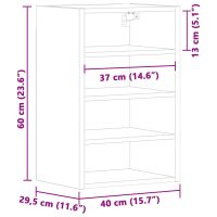 vidaXL Väggskåp vit 40x29,5x60 cm konstruerat trä - Bild 10