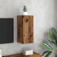 vidaXL TV-skåp åldrat trä 30,5x30x60 cm konstruerat trä - Bild 3