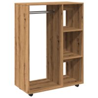 vidaXL Garderob artisan ek 80x40x110 cm konstruerat trä - Bild 2