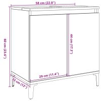 vidaXL Tvättställsskåp artisan ek 58x33x60 cm konstruerat trä - Bild 10