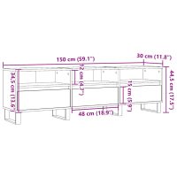 vidaXL Tv-bänk artisan ek 150x30x44,5 cm konstruerat trä - Bild 10