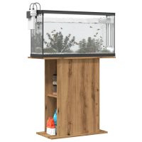 vidaXL Akvariebänk artisan ek 36x75x72,5 cm konstruerat trä - Bild 3