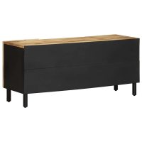 vidaXL Tv-bänk svart 105x33,5x46 cm massivt grovt mangoträ - Bild 5