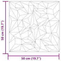 vidaXL Väggpaneler 12 st grå 50x50 cm XPS 3 m² ametist - Bild 7