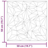 vidaXL Väggpaneler 48 st grå 50x50 cm XPS 12 m² ametist - Bild 7