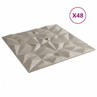 vidaXL Väggpaneler 48 st beton 50x50 cm XPS 12 m² ametist - Bild 4