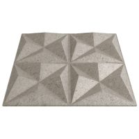 vidaXL Väggpaneler 24 st beton 50x50 cm XPS 6 m² origami - Bild 6