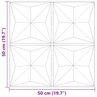 vidaXL Väggpaneler 24 st beton 50x50 cm XPS 6 m² origami - Bild 7