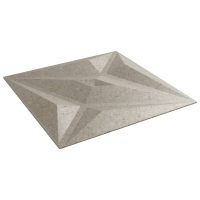 vidaXL Väggpaneler 12 st beton 50x50 cm XPS 3 m² stjärna - Bild 5