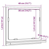 vidaXL Spegelskåp för badrum sonoma-ek 40x11x37 cm konstruerat trä - Bild 9