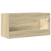 vidaXL Tvättställsskåp sonoma-ek 100x38,5x48 cm spånskiva - Bild 7