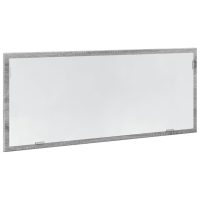 vidaXL Badrumsspegel med LED grå sonoma 100x8,5x37 cm konstruerat trä - Bild 5