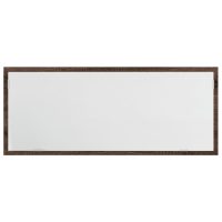 vidaXL Badrumsspegel med LED brun ek 100x8,5x37 cm konstruerat trä - Bild 6