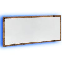 vidaXL Badrumsspegel med LED åldrat trä 100x8,5x37 cm konstruerat trä - Bild 3