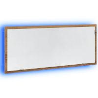 vidaXL Badrumsspegel med LED artisan ek 100x8,5x37 cm konstruerat trä - Bild 3