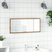 vidaXL Badrumsspegel med LED artisan ek 100x8,5x37 cm konstruerat trä - Bild 4