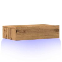 vidaXL Tv-bänk med LED-belysning artisan ek 60x35x15,5 cm - Bild 3