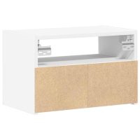 vidaXL Väggmonterat sängbord vit 45x26x28,5 cm - Bild 7