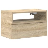 vidaXL Väggmonterat sängbord sonoma-ek 45x26x28,5 cm - Bild 2