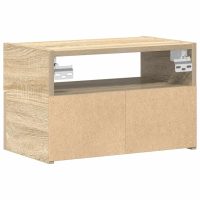 vidaXL Väggmonterat sängbord sonoma-ek 45x26x28,5 cm - Bild 7