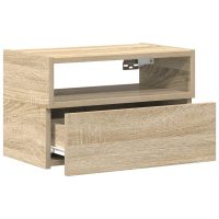 vidaXL Väggmonterade sängbord 2 st sonoma-ek 45x26x28,5 cm - Bild 5