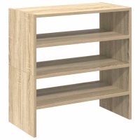 vidaXL Skohyllor 2 st stapelbara sonoma-ek 60x30x30,5 cm - Bild 6