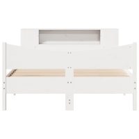 vidaXL Sängram utan madrass vit 135x190 cm massiv furu - Bild 4