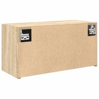 vidaXL Väggskåp för badrum sonoma-ek 60x25x30 cm konstruerat trä - Bild 7