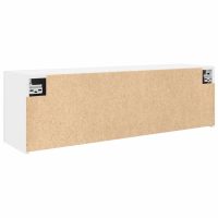 vidaXL Väggskåp för badrum vit 100x25x30 cm konstruerat trä - Bild 7