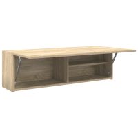 vidaXL Väggskåp för badrum sonoma-ek 100x25x30 cm konstruerat trä - Bild 5