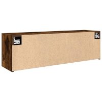 vidaXL Väggskåp för badrum rökfärgad ek 100x25x30 cm konstruerat trä - Bild 7